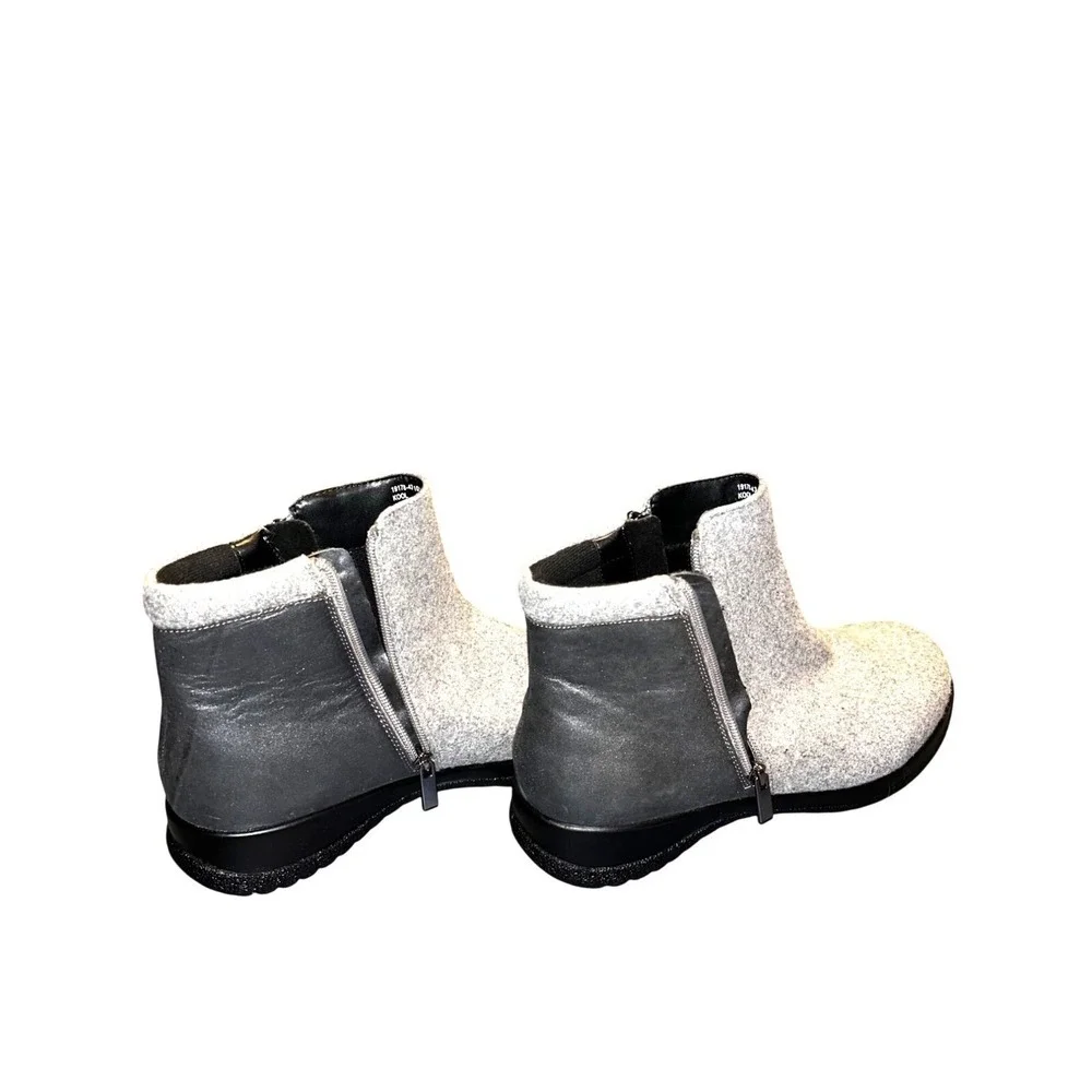 Drew Kool Suede/Flannel Orthopedic Snow Ankle Boot Grey Women's Size 10.5 M NWOB - Picture 5 of 7